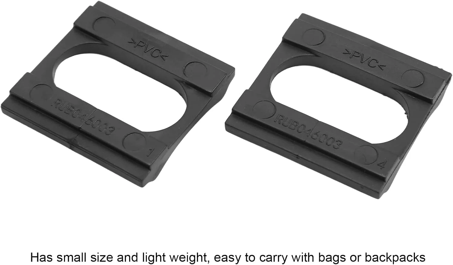 Battery Mount Pad, Shock Absorbing Rubber Bracket Spacer, 2Pcs Set for E-Bike Scooter Power Tool Applications - Image 2