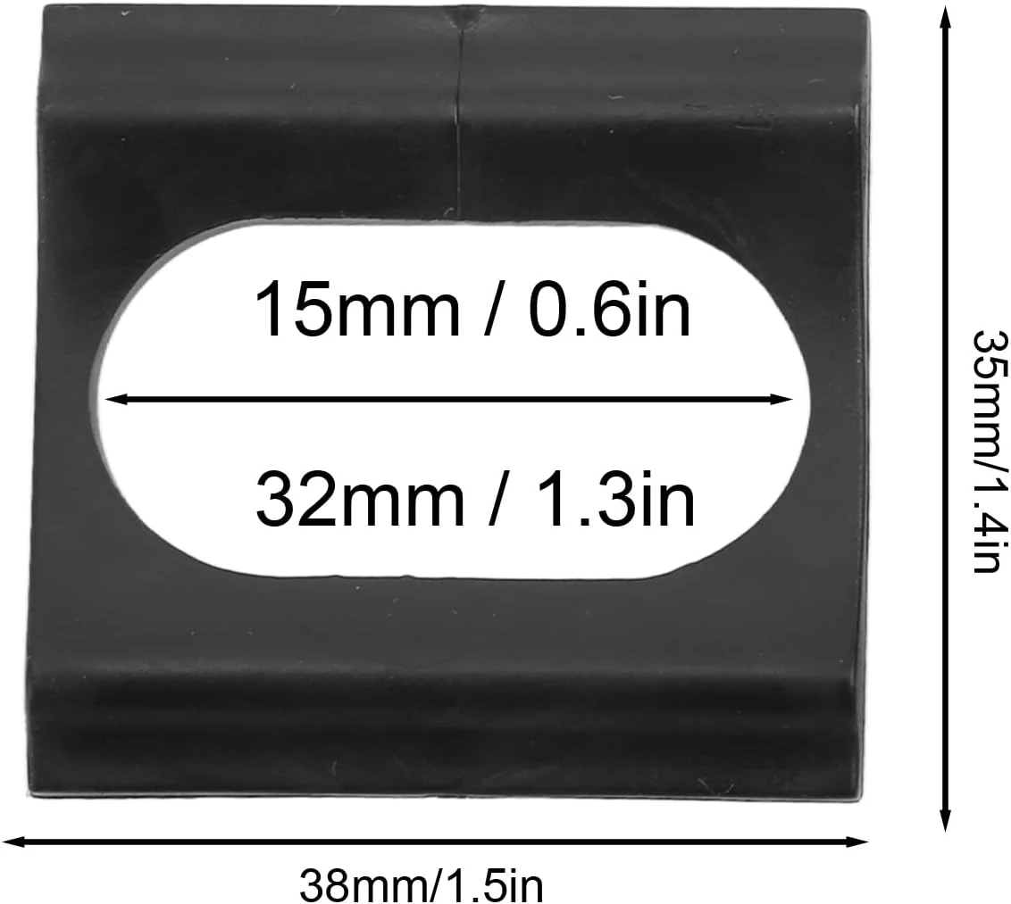 Battery Mount Pad, Shock Absorbing Rubber Bracket Spacer, 2Pcs Set for E-Bike Scooter Power Tool Applications - Image 3