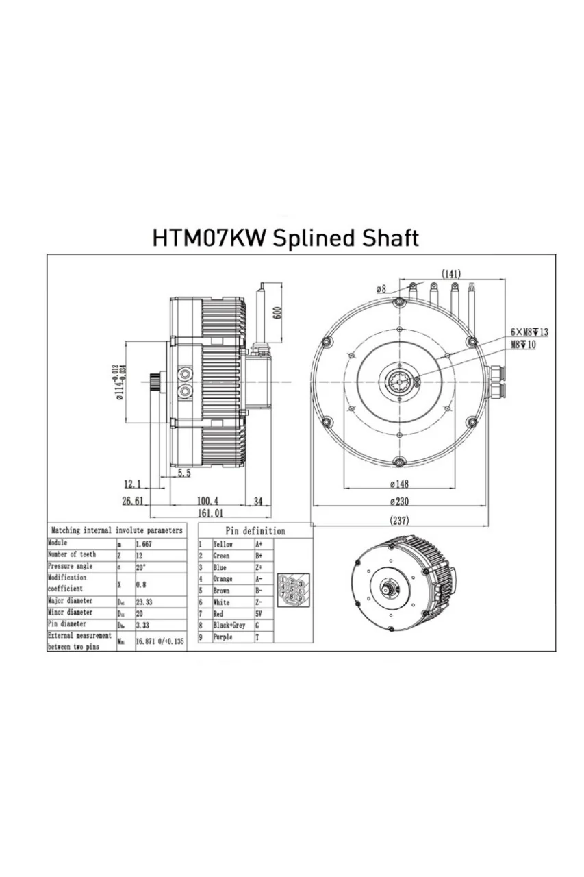 Golden Motor GMX Hypertorque 7KW Axial Flux Motor - Image 4
