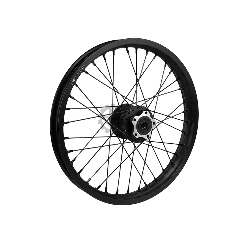 Rear Rim Assembly 17'' x 1.60'' Talaria X3 (Black Spoke)