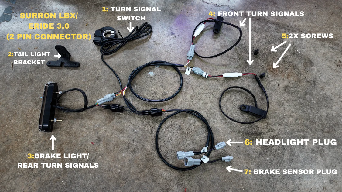 Turn Signal and Brake Light Kit For Surron, Talaria, Eride Pro 3.0 Project 9 - Image 6