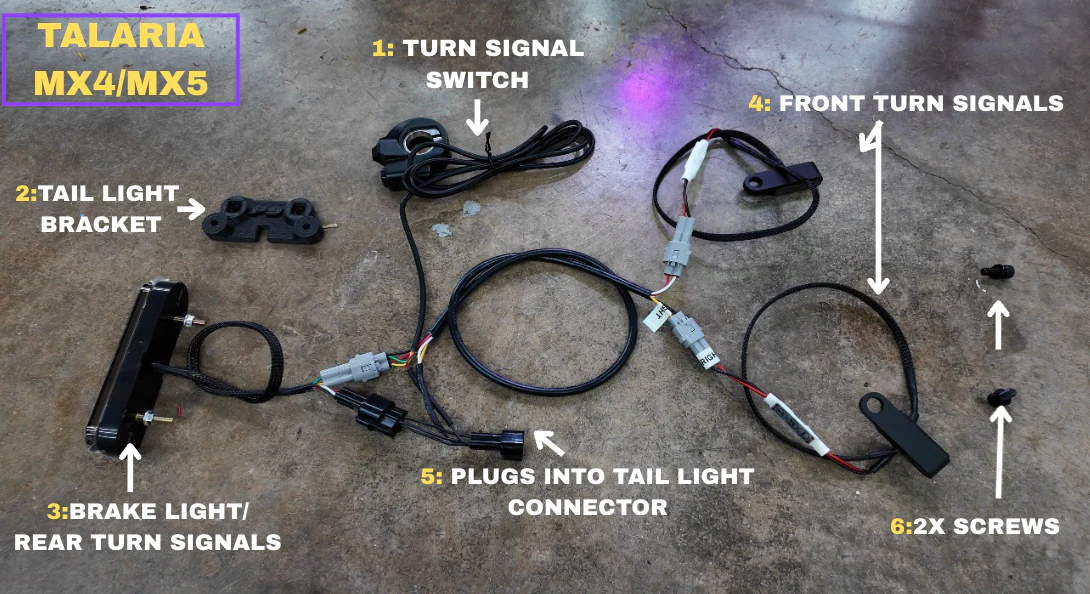 Turn Signal and Brake Light Kit For Surron, Talaria, Eride Pro 3.0 Project 9 - Image 7